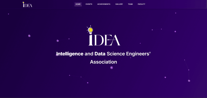 IDEA Association Branch Website project screenshot