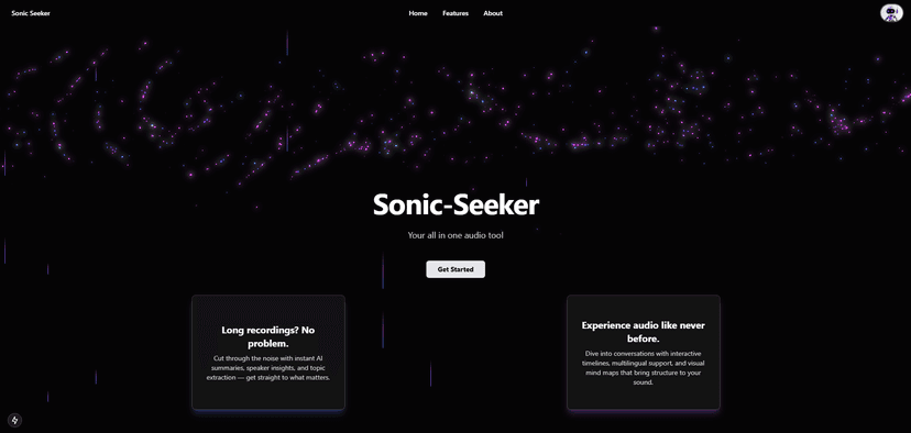 SonicSeeker: AI powered media analysis platform project screenshot