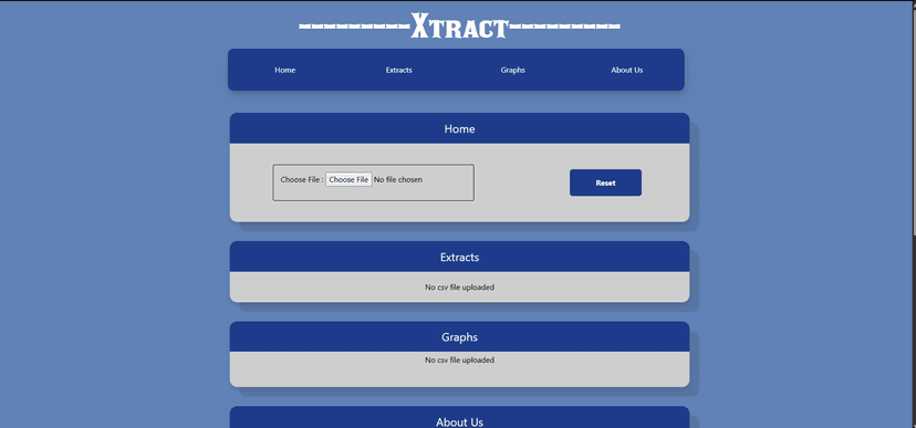 Xtract: Statistical Analysis Tool project screenshot
